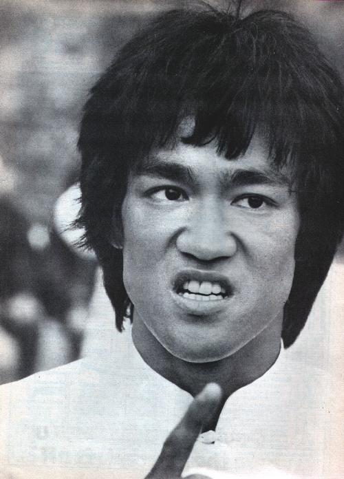 bruce lee funny face